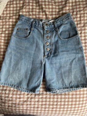 Vintage long denim shorts -size 5